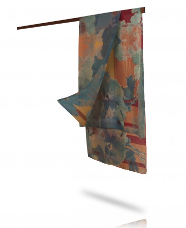 Палантин Женский SN40-FL.DU.CIEL/PECHE